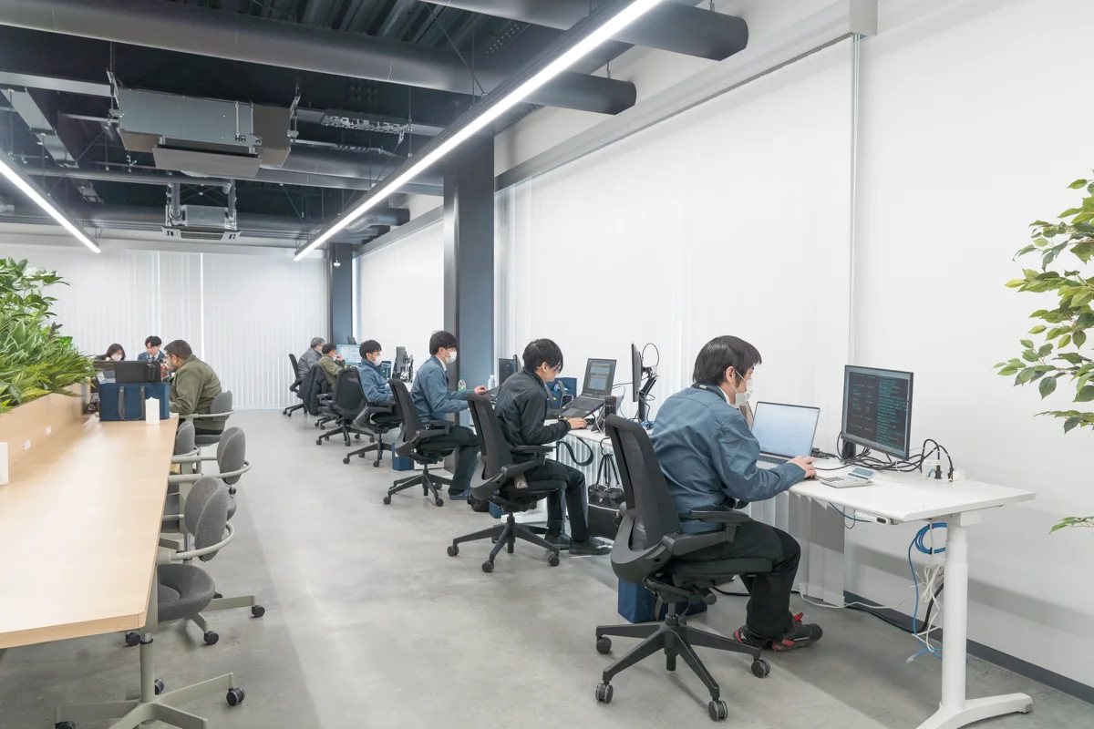 企業の業務風景を撮影した写真